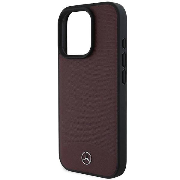 Mercedes Textured And Plain Leather MagSafe case for iPhone 16 Pro Max - redeng