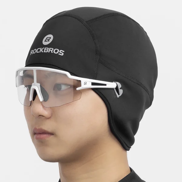 Rockbros Dala Winter Cycling Helmet Cap with Glasses Holes - Greyeng