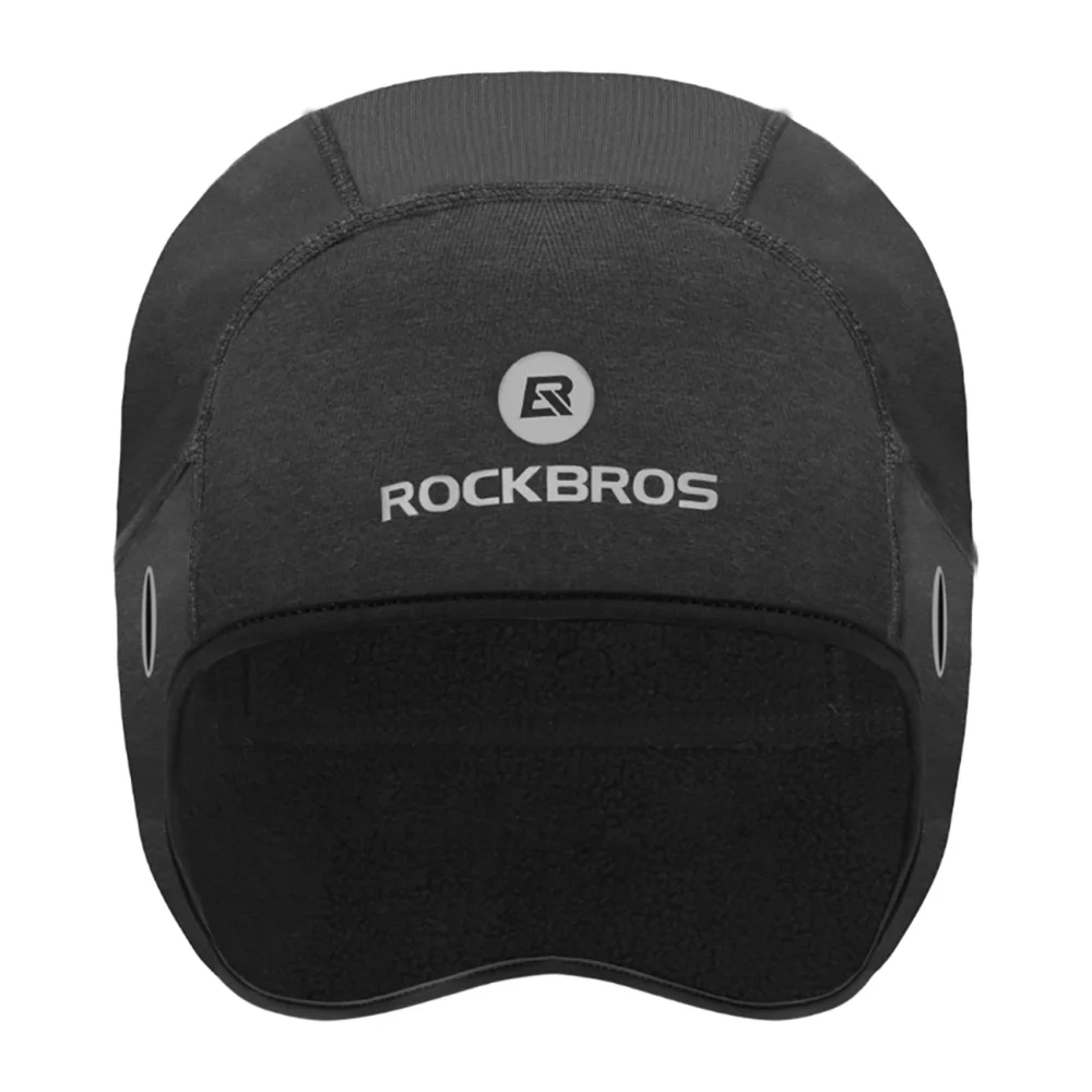 Rockbros Dala Winter Cycling Helmet Cap with Glasses Holes - Greyeng
