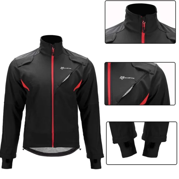 Rockbros YPW021 Windproof Cycling Sports Jacket Size XL - Blackeng