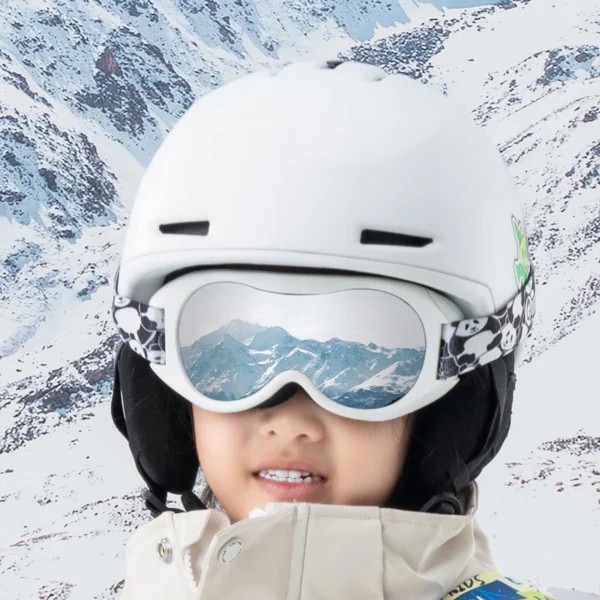 Qunature Panda Ski Goggles for Kids - Black/Whiteeng