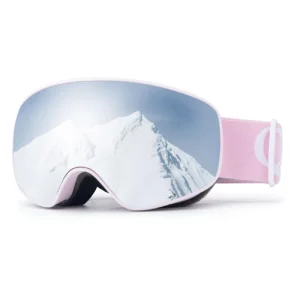 Qunature Pink Children's skiing goggles (medium/large children's version)eng