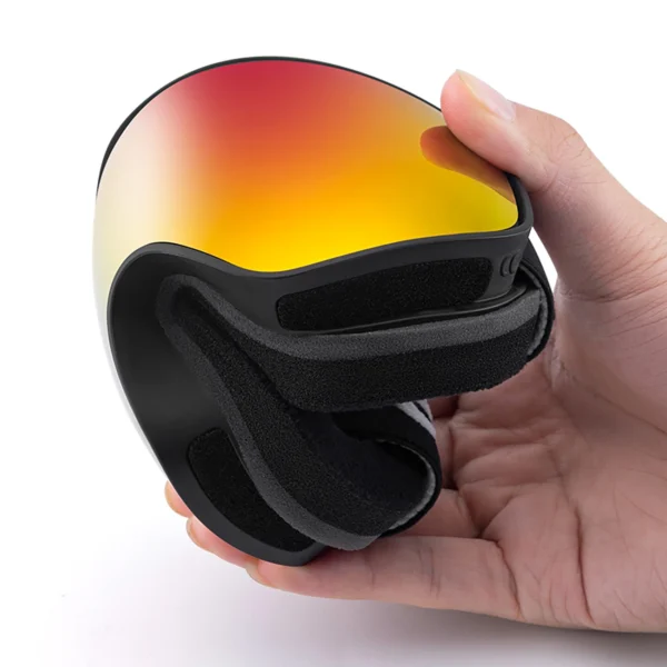 Qunature Black Ski Goggles Kids (Size M/L) - Blackeng
