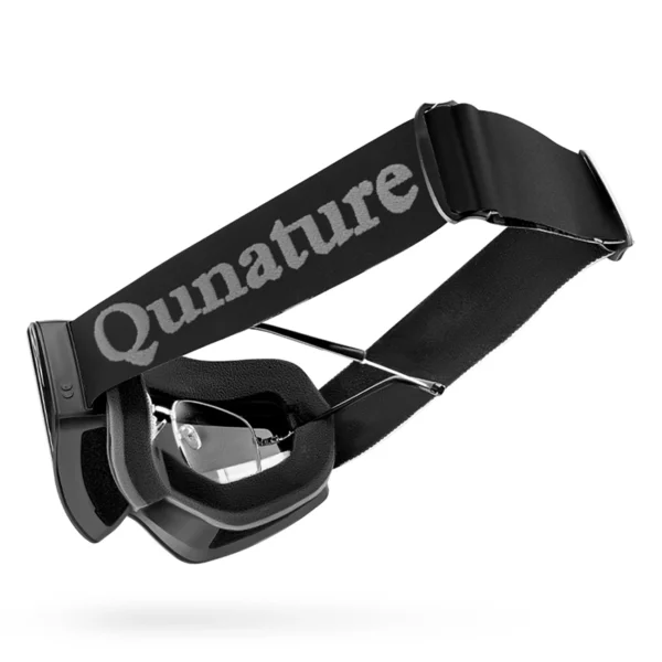 Qunature Black Frameless Ski Goggles - Blackeng