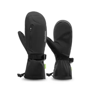 Qunature Full Length Ski Gloves Size M - Blackeng
