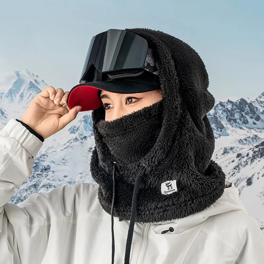 Qunature Arctic Velvet Ski Balaclava Size L - Blackeng