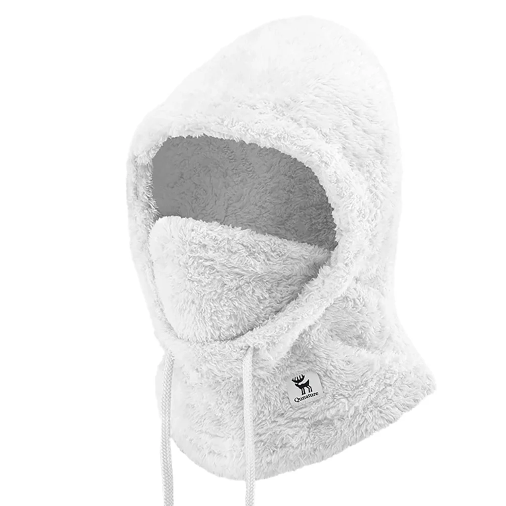 Qunature Arctic Velvet Ski Balaclava Size L - Whiteeng