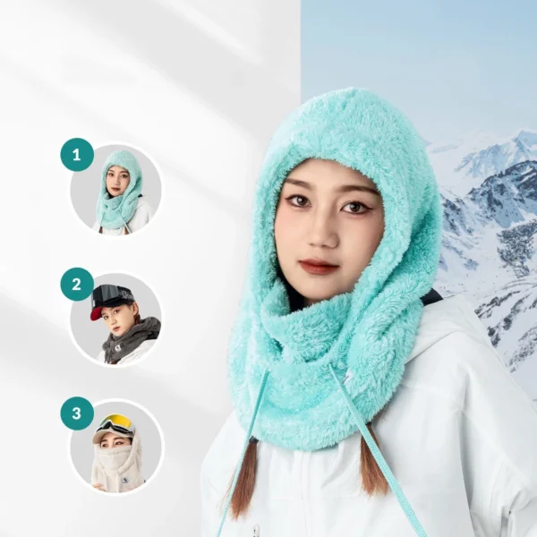 Qunature Arctic Velvet Ski Balaclava Size M - Minteng
