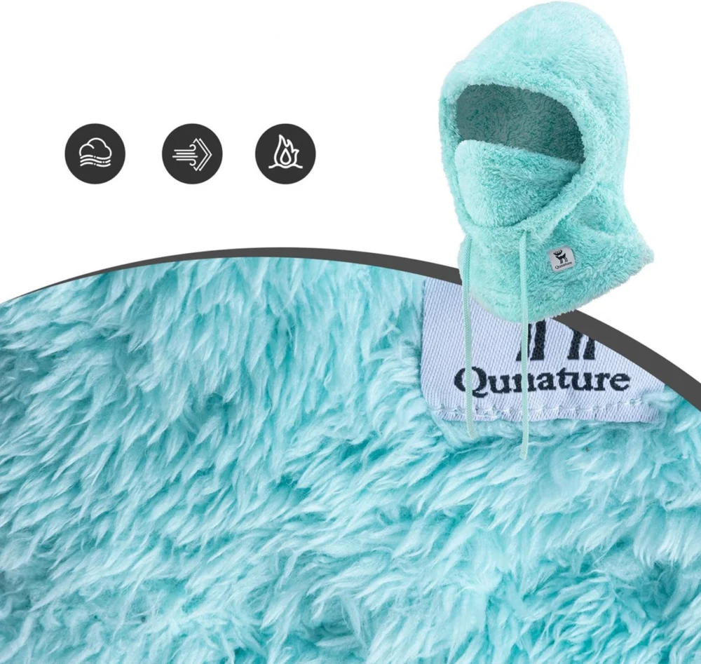 Qunature Arctic Velvet Ski Balaclava Size L - Minteng