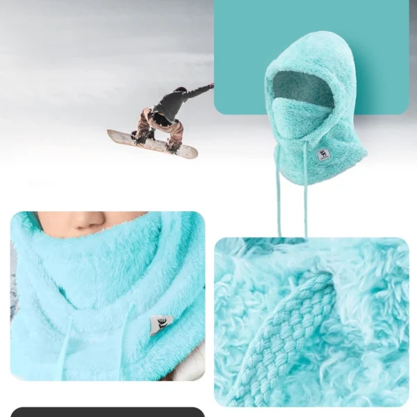 Qunature Arctic Velvet Ski Balaclava Size L - Minteng