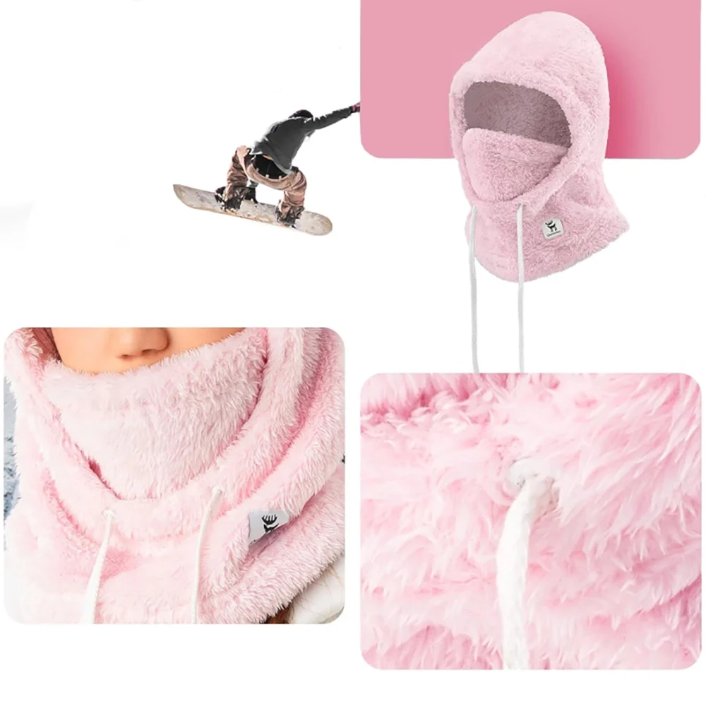 Qunature Arctic Velvet Ski Balaclava Size M - Pinkeng