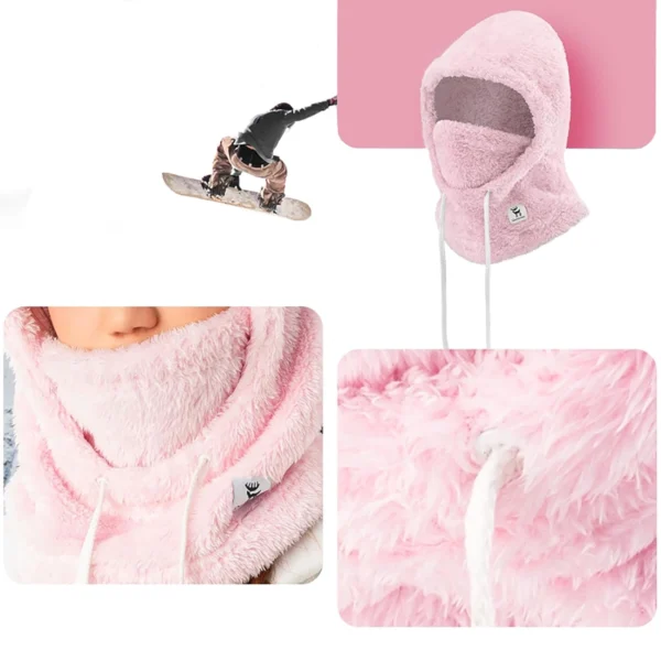 Qunature Arctic Velvet Ski Balaclava Size M - Pinkeng