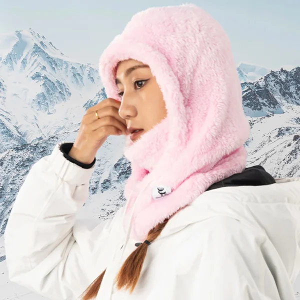 Qunature Arctic Velvet Ski Balaclava Size L - Pinkeng