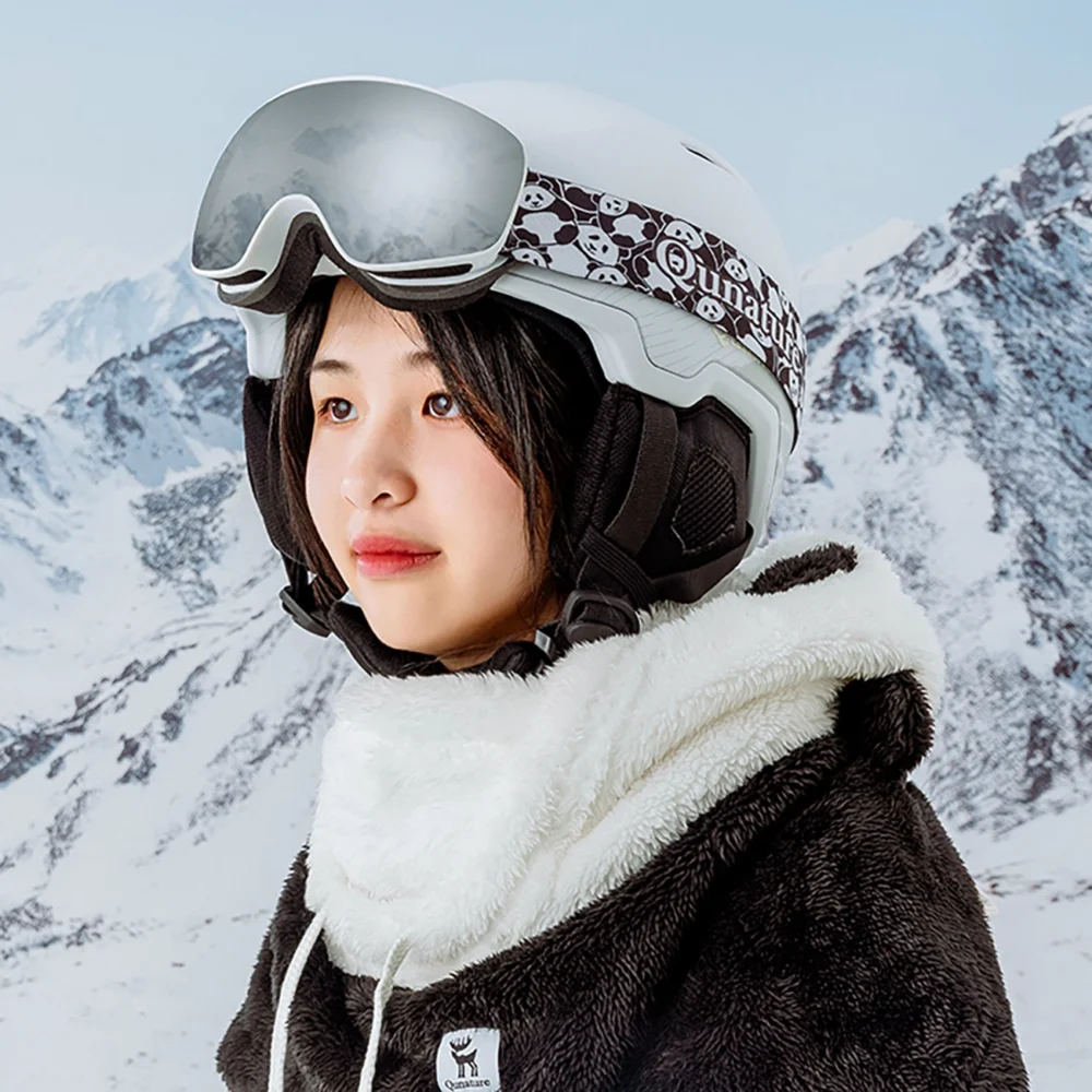 Qunature Panda Ski Balaclava for Kids/Adults Size M - Black/Whiteeng