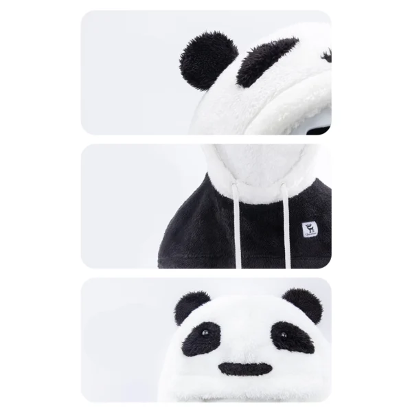 Qunature Panda Ski Balaclava for Kids/Adults Size M - Black/Whiteeng