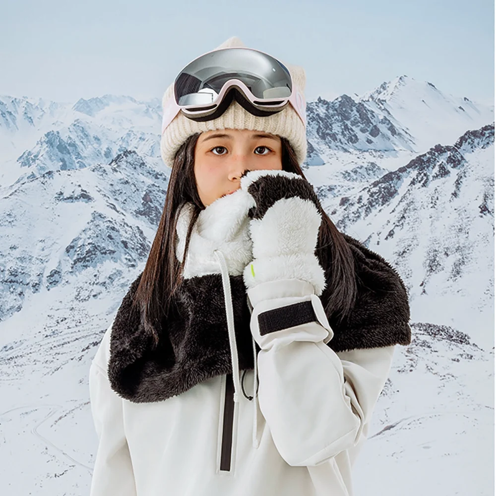 Qunature Panda Ski Balaclava for Kids/Adults Size M - Black/Whiteeng