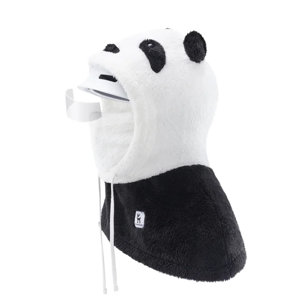 Qunature Panda Ski Balaclava for Kids/Adults Size L - Black/Whiteeng