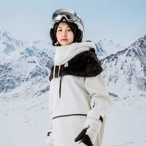 Qunature Panda Ski Balaclava for Kids/Adults Size L - Black/Whiteeng