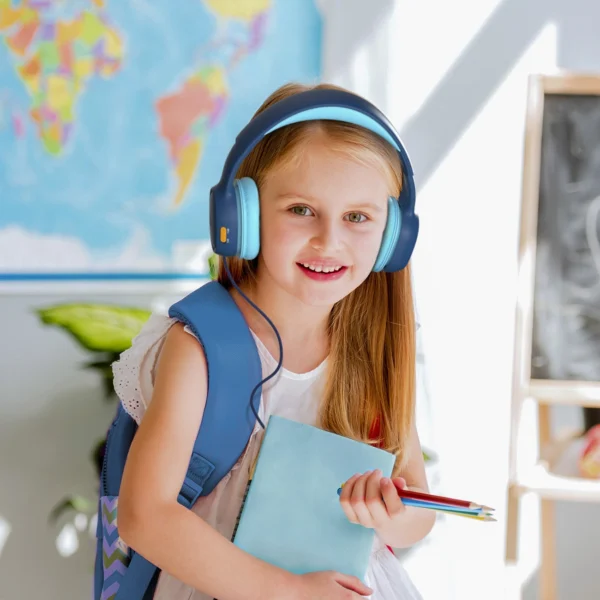 Tronsmart KH01 Wired Headphones for Kids, Safe - Blueeng