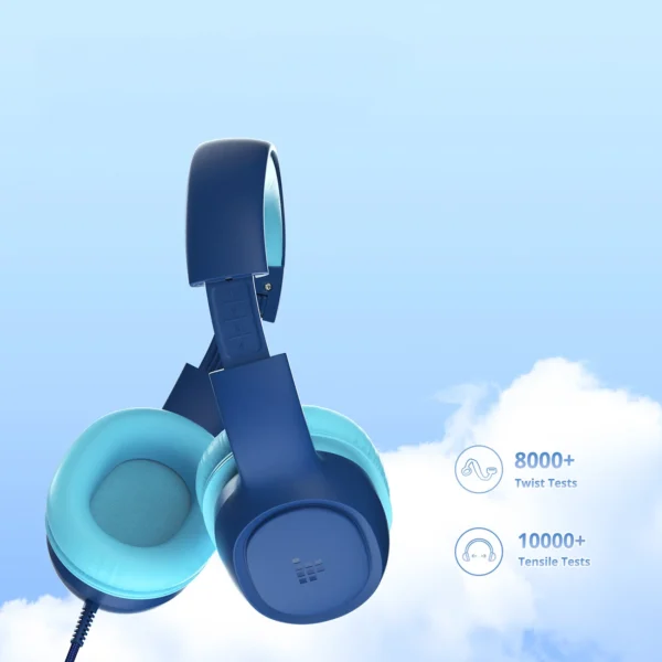 Tronsmart KH01 Wired Headphones for Kids, Safe - Blueeng