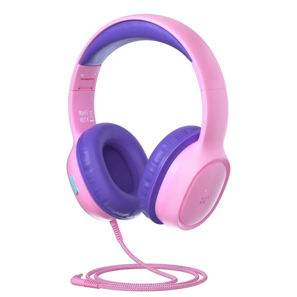 Tronsmart KH01 Wired Headphones for Kids, Safe - Pinkeng