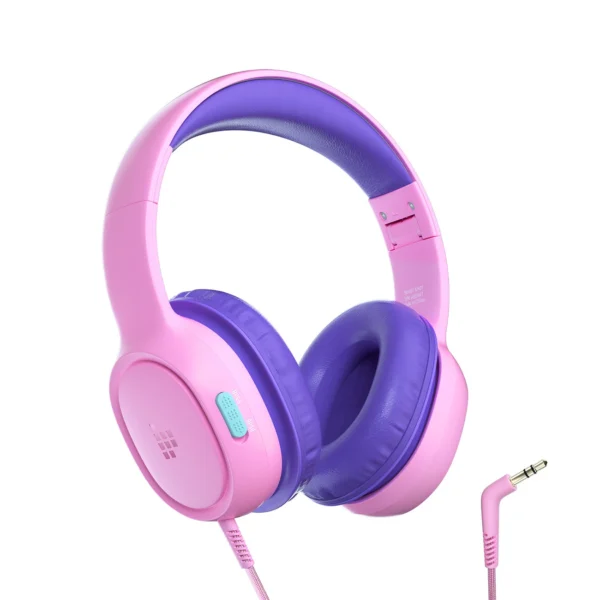 Tronsmart KH01 Wired Headphones for Kids, Safe - Pinkeng