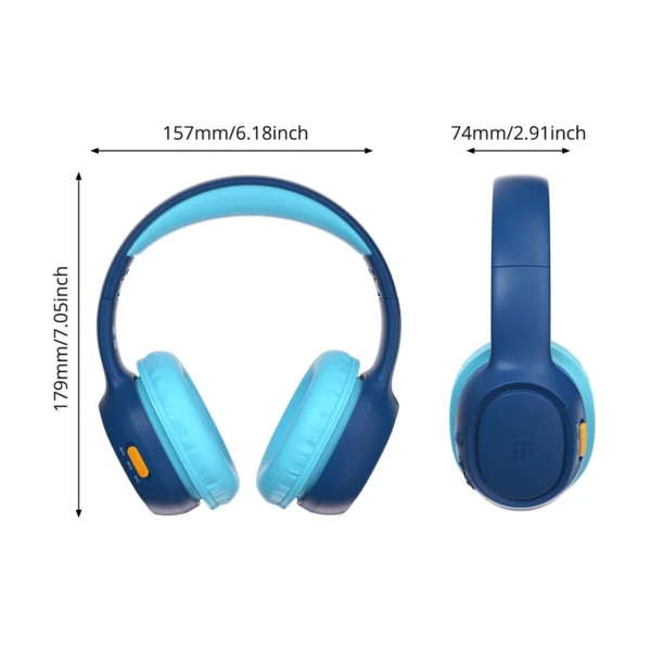 Tronsmart KH02 Wireless Headphones for Kids, Safe - Blueeng