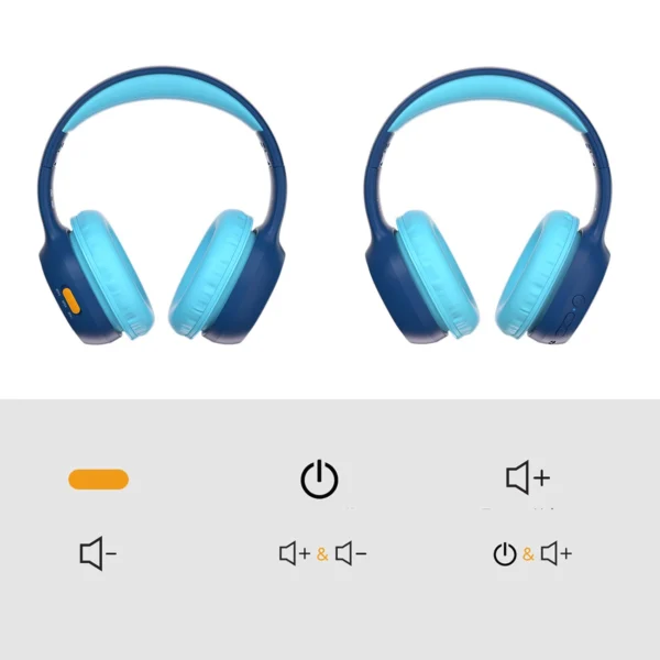 Tronsmart KH02 Wireless Headphones for Kids, Safe - Blueeng