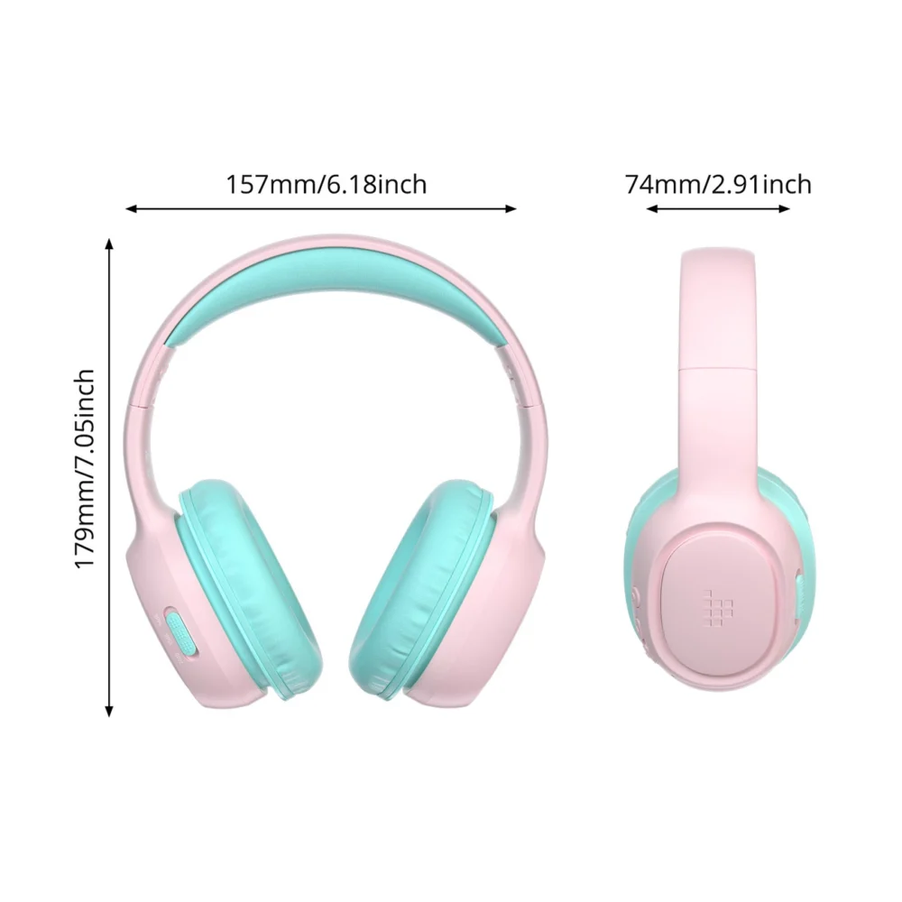 Tronsmart KH02 Wireless Headphones for Kids, Safe - Pinkeng