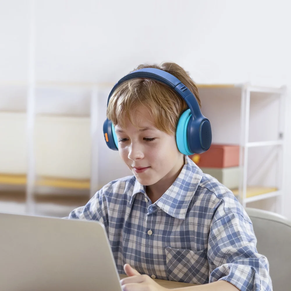 Tronsmart KH03 Wireless Headphones with ANC, for Kids, Safe - Blueeng