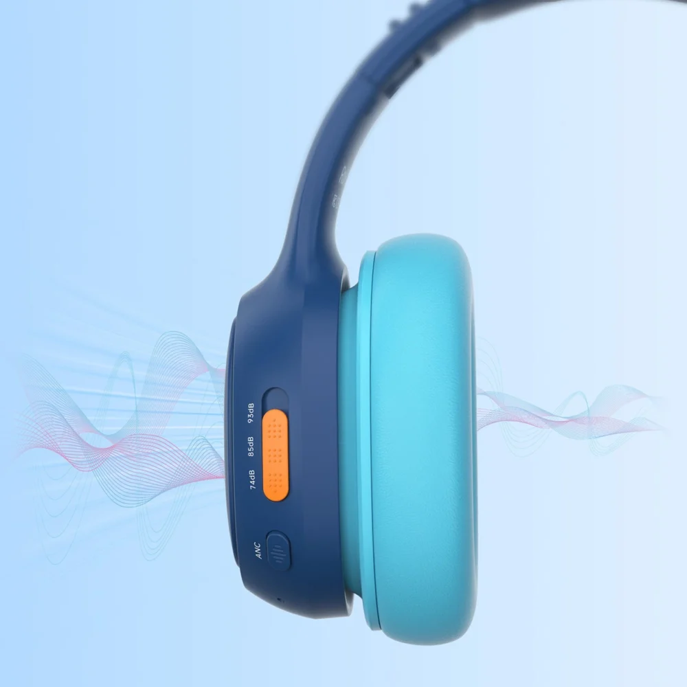 Tronsmart KH03 Wireless Headphones with ANC, for Kids, Safe - Blueeng