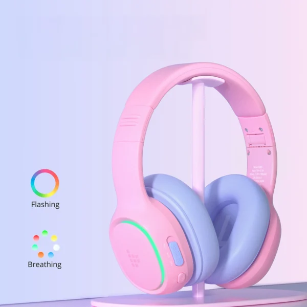 Tronsmart KH03 Wireless Headphones with ANC, for Kids, Safe - Pinkeng