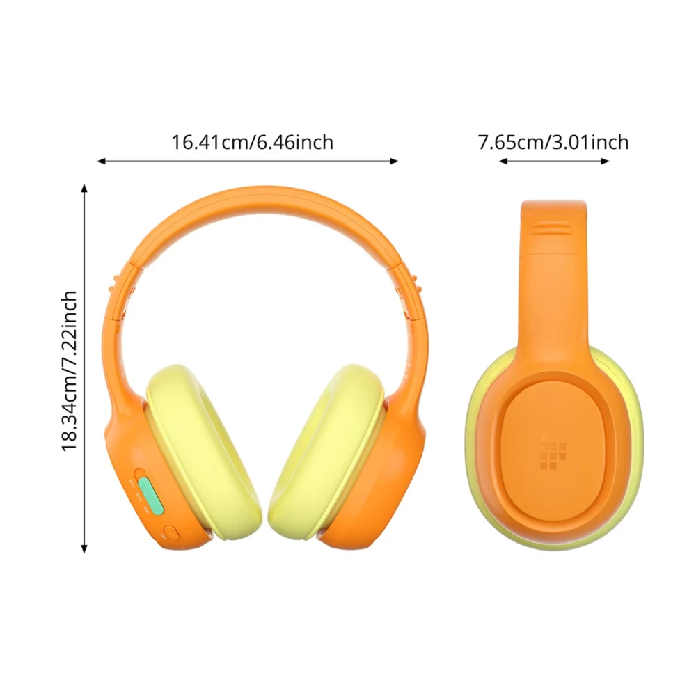 Tronsmart KH03 Wireless Headphones with ANC, for Kids, Safe - Orangeeng