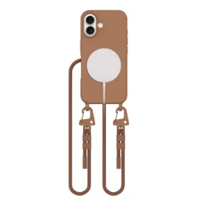 Tech-Protect MagNecklace MagSafe case with lanyard for iPhone 16 - browneng