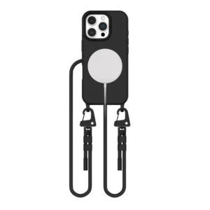 Tech-Protect MagNecklace MagSafe Case with Lanyard for iPhone 16 Pro - Blackeng