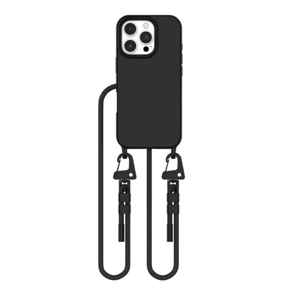 Tech-Protect MagNecklace MagSafe Case with Lanyard for iPhone 16 Pro - Blackeng