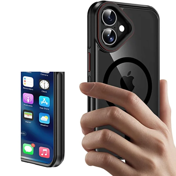 Tech-Protect MagHybrid MagSafe iPhone 16 Case - Blackeng