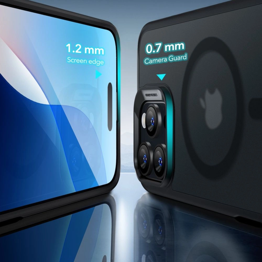 ESR Classic Hybrid Halolock MagSafe Case + Tempered Glass for iPhone 16 Pro - Semi-Transparenteng