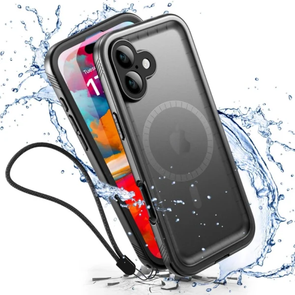 Tech-Protect ShellBox MagSafe IP68 Case for iPhone 16 - Blackeng