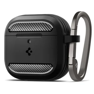 Spigen Rugged Armor Case for AirPods 4 - Blackeng