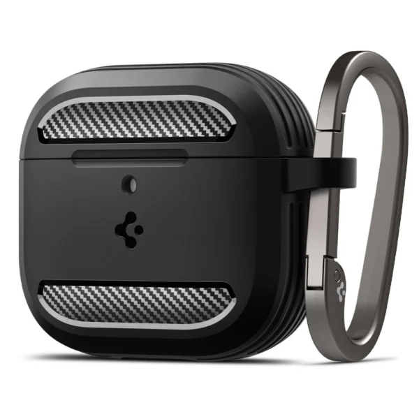 Spigen Rugged Armor Case for AirPods 4 - Blackeng