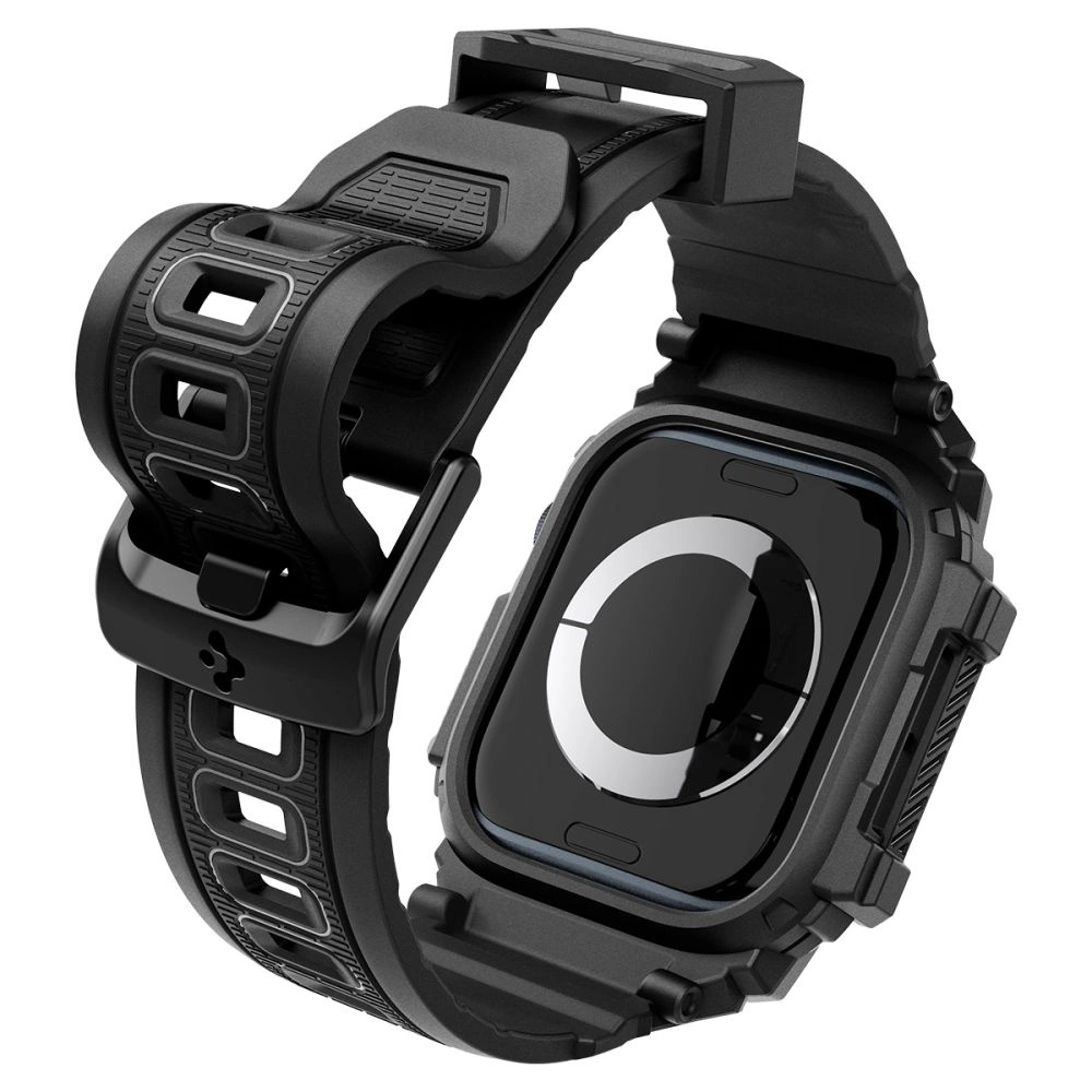Spigen Rugged Armor Pro Apple Watch 10 (42mm) Strap Case - Blackeng