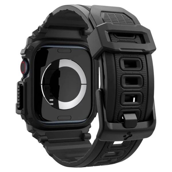 Spigen Rugged Armor Pro Apple Watch 10 (42mm) Strap Case - Blackeng