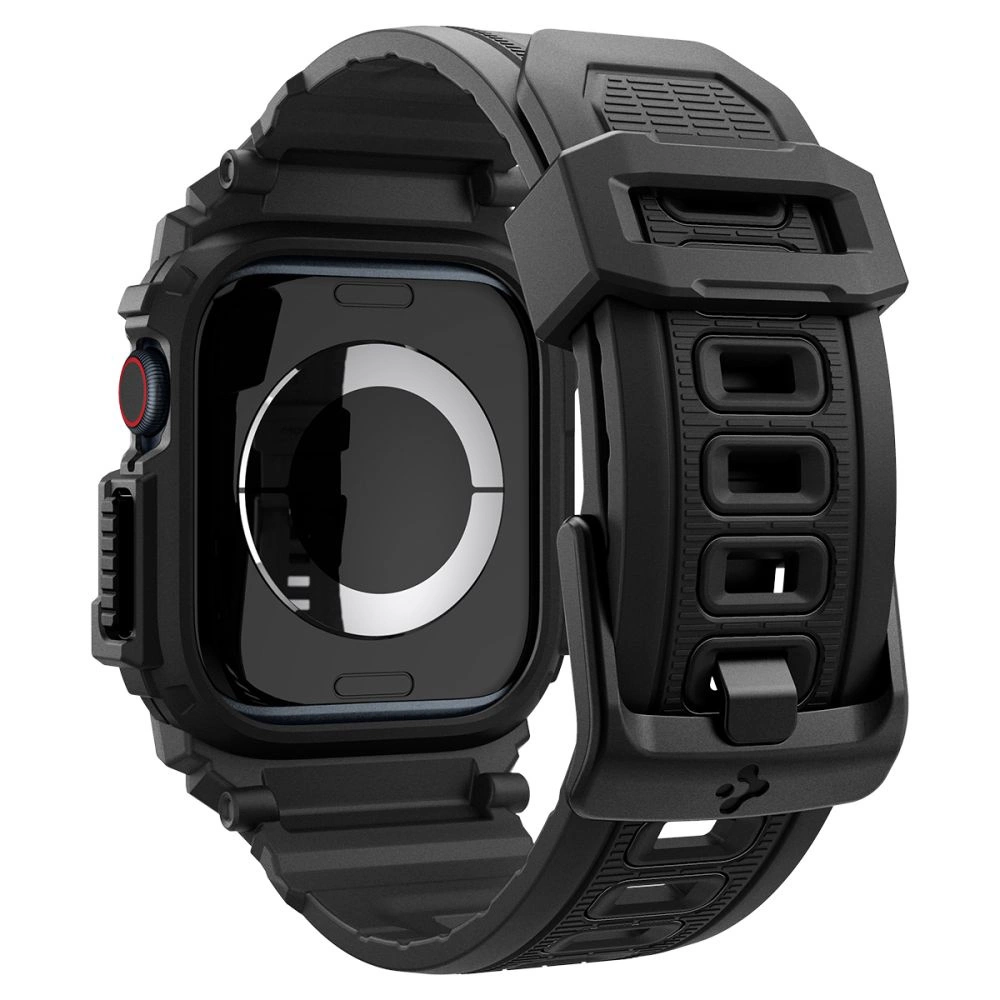 Spigen Rugged Armor Pro Apple Watch 10 (42mm) Strap Case - Blackeng