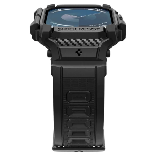 Spigen Rugged Armor Pro Apple Watch 10 (42mm) Strap Case - Blackeng