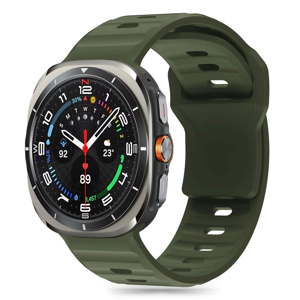 Tech-Protect Silicone Line strap for Samsung Galaxy Watch Ultra (47 mm) - greeneng