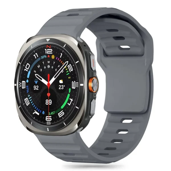 Tech-Protect Silicone Line Strap for Samsung Galaxy Watch Ultra (47mm) - Grayeng