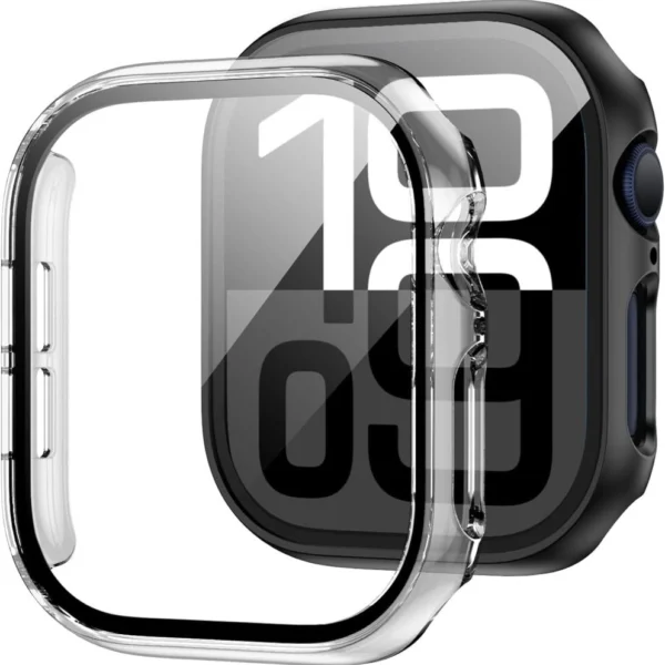 Tech-Protect Defense360 Tempered Glass Case for Apple Watch 10 (42mm) - Cleareng