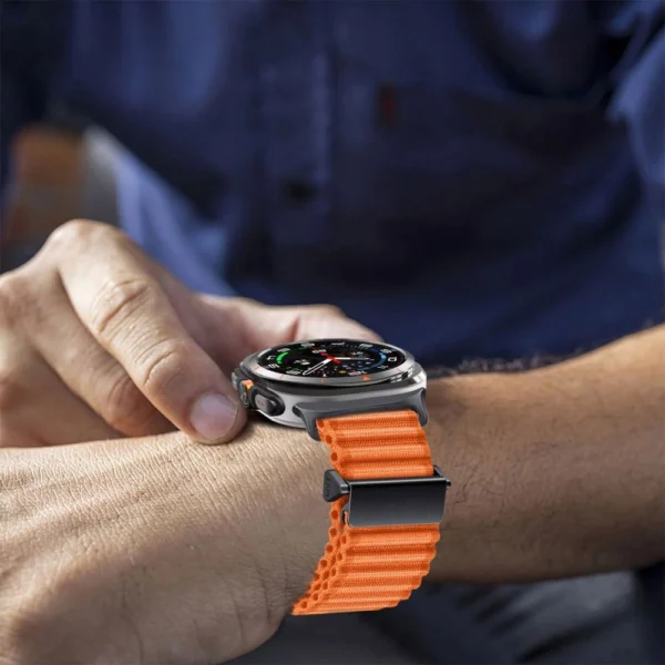 Tech-Protect Weave Pro Strap for Samsung Galaxy Watch Ultra (47mm) - Orangeeng