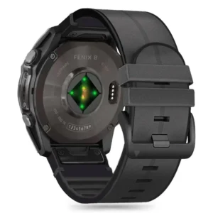 Tech-Protect Silicone PU Strap for Garmin Fenix 5 / 6 / 6 Pro / 7 / 8 (47mm) / E - Blackeng